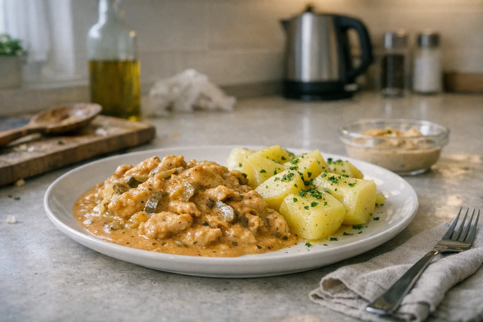 Kuřecí stroganov