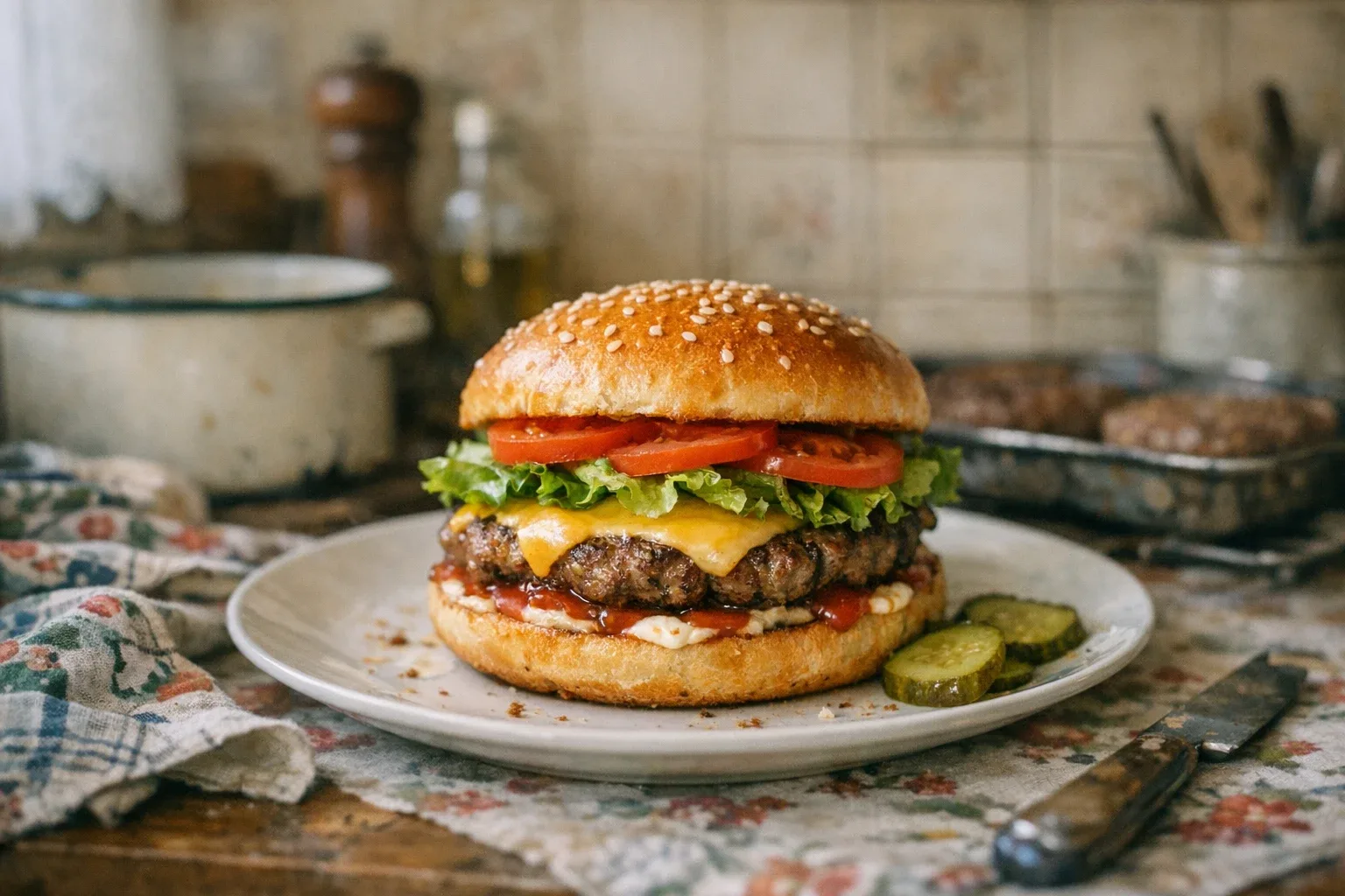 Domácí hamburger