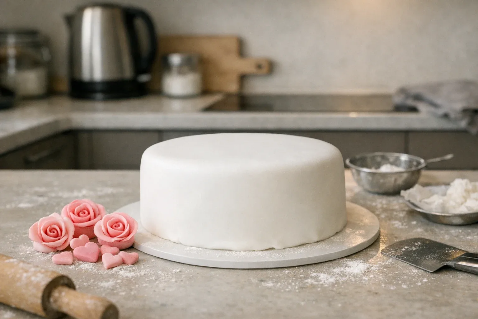 Marshmallow fondán na potažení dortu – falešný marcipán