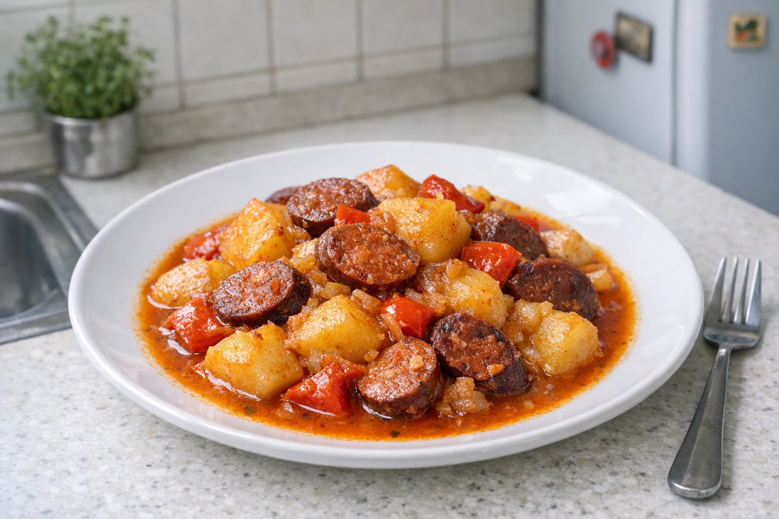 Paprikáskrumpli (bramborový paprikáš)