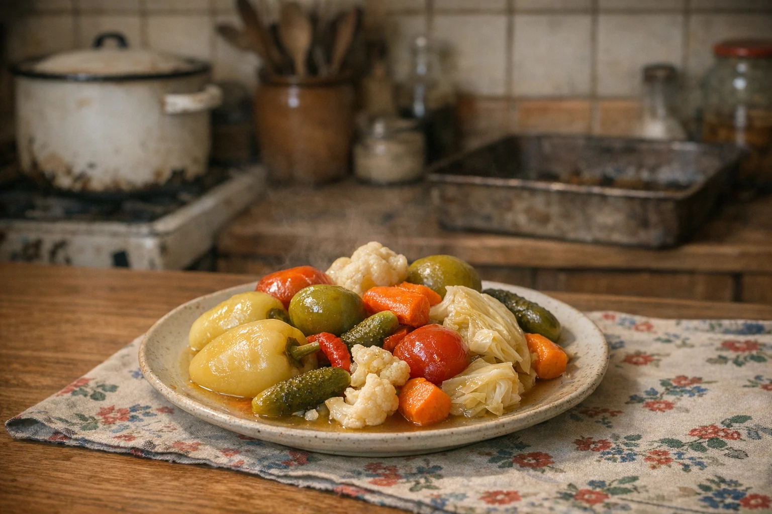 Kvašená zelenina podle bulharského receptu