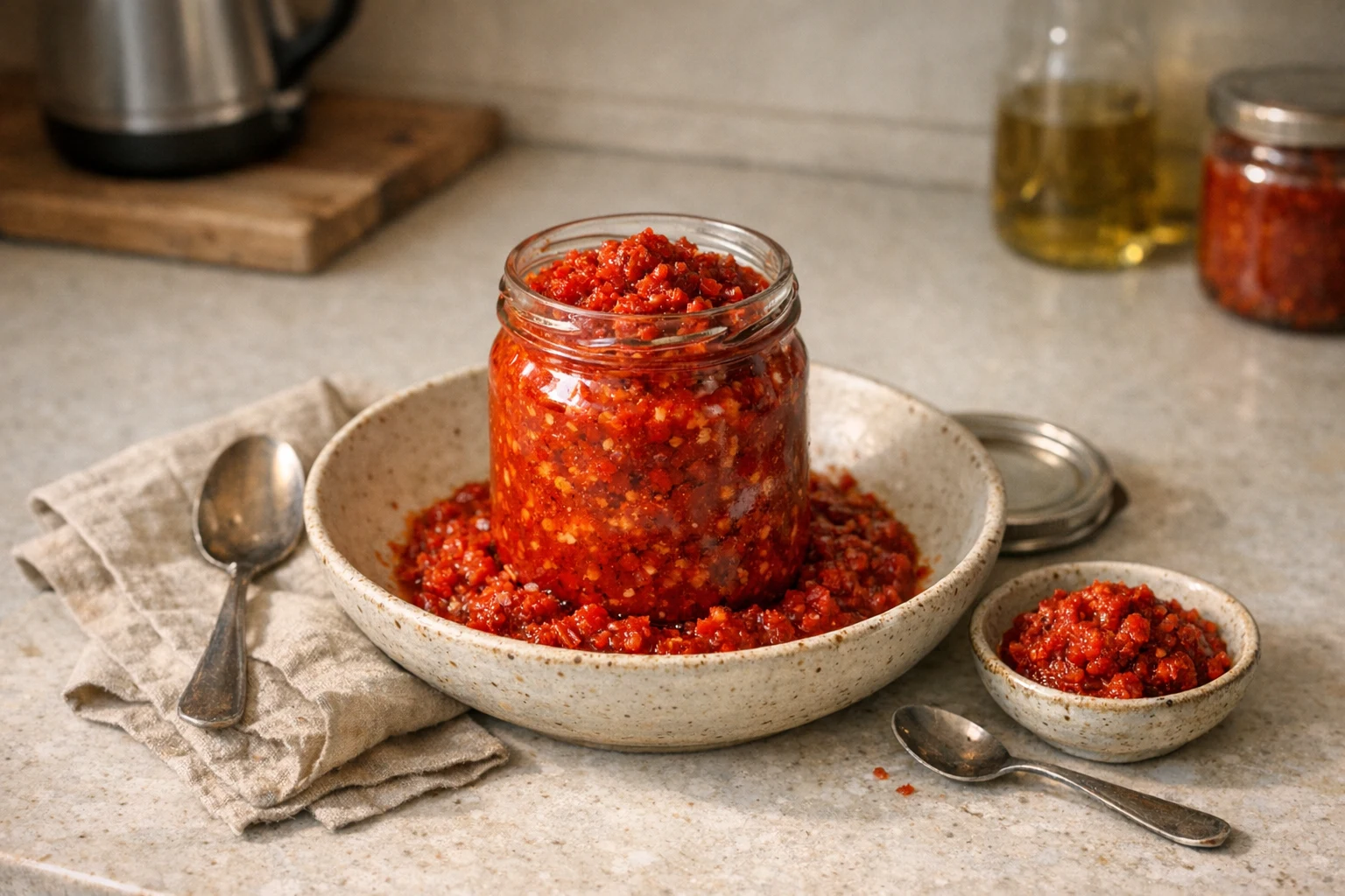 Domácí Erős Pista (papriková pasta)