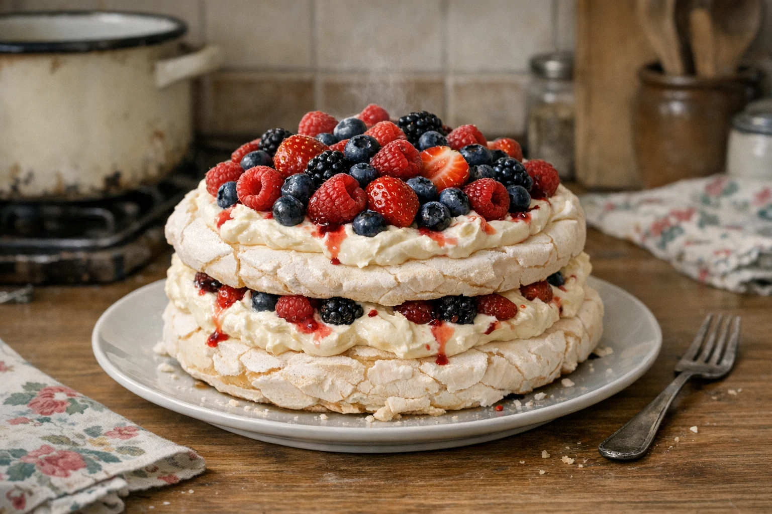 Pavlova s mascarpone krémem