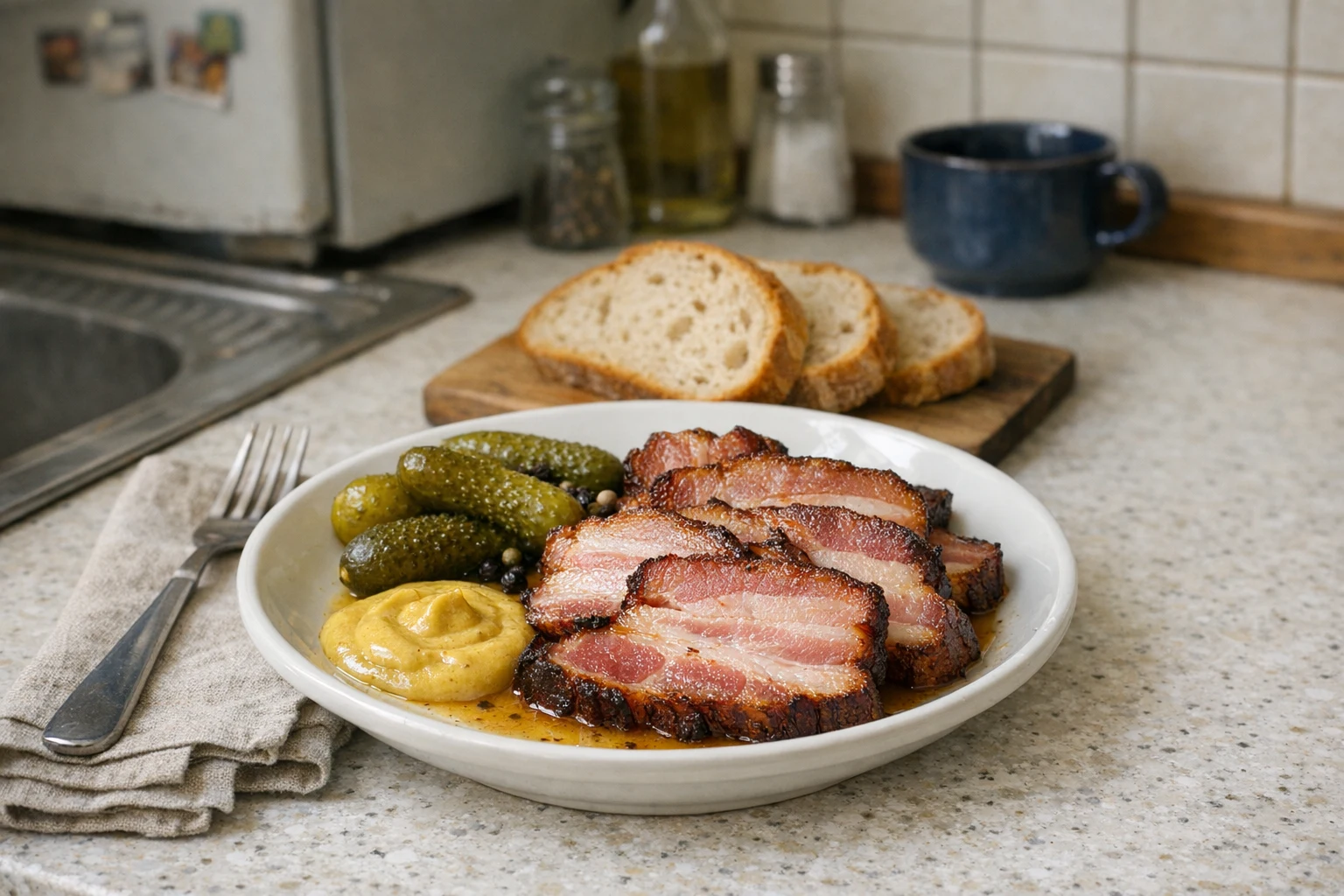 Domácí uzená slanina