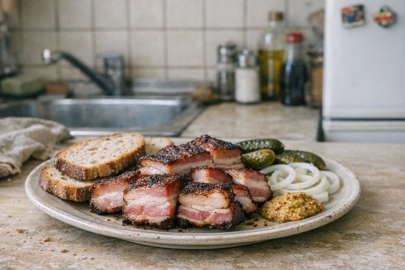 Domácí uzená slanina