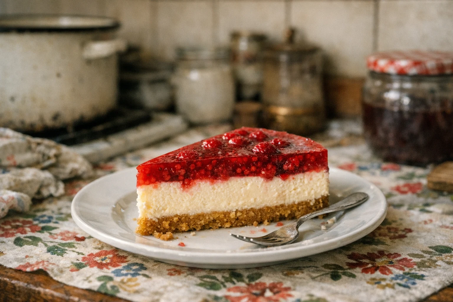 Malinový cheesecake