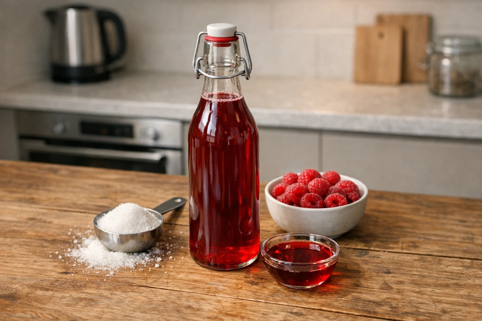 Malinový sirup (starý způsob)
