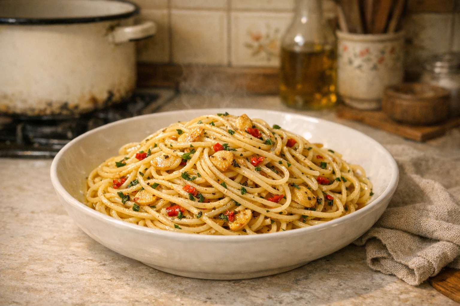 Špagety aglio e olio
