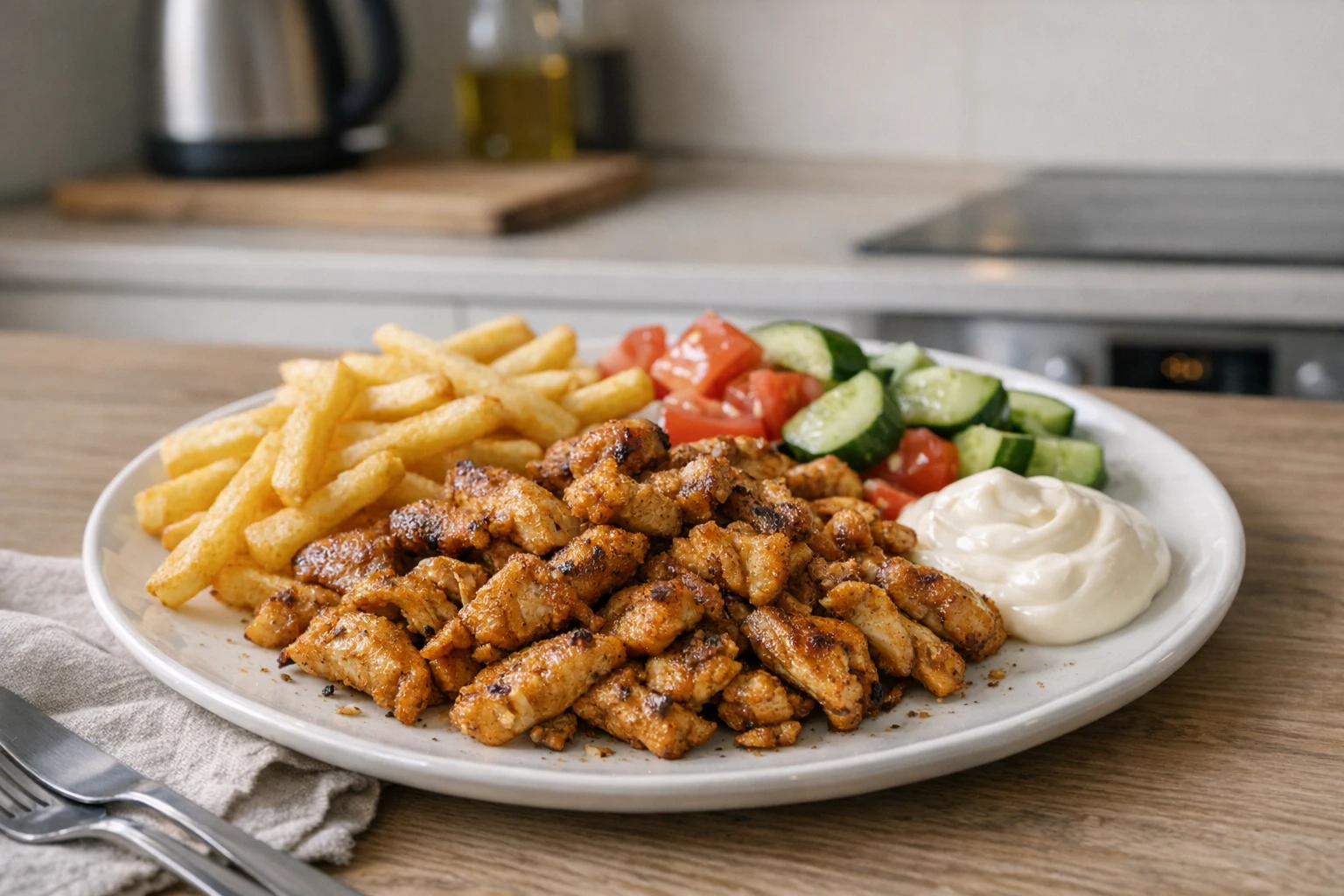 Gyros s hranolky