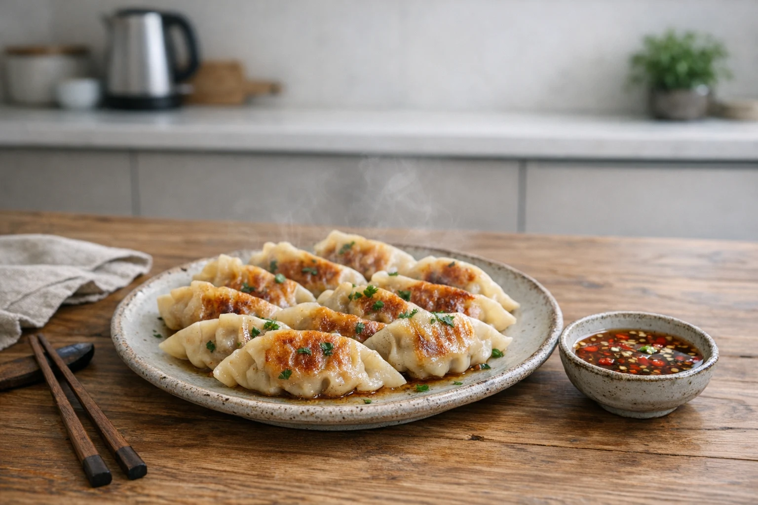 Japonské taštičky gyoza (masové)