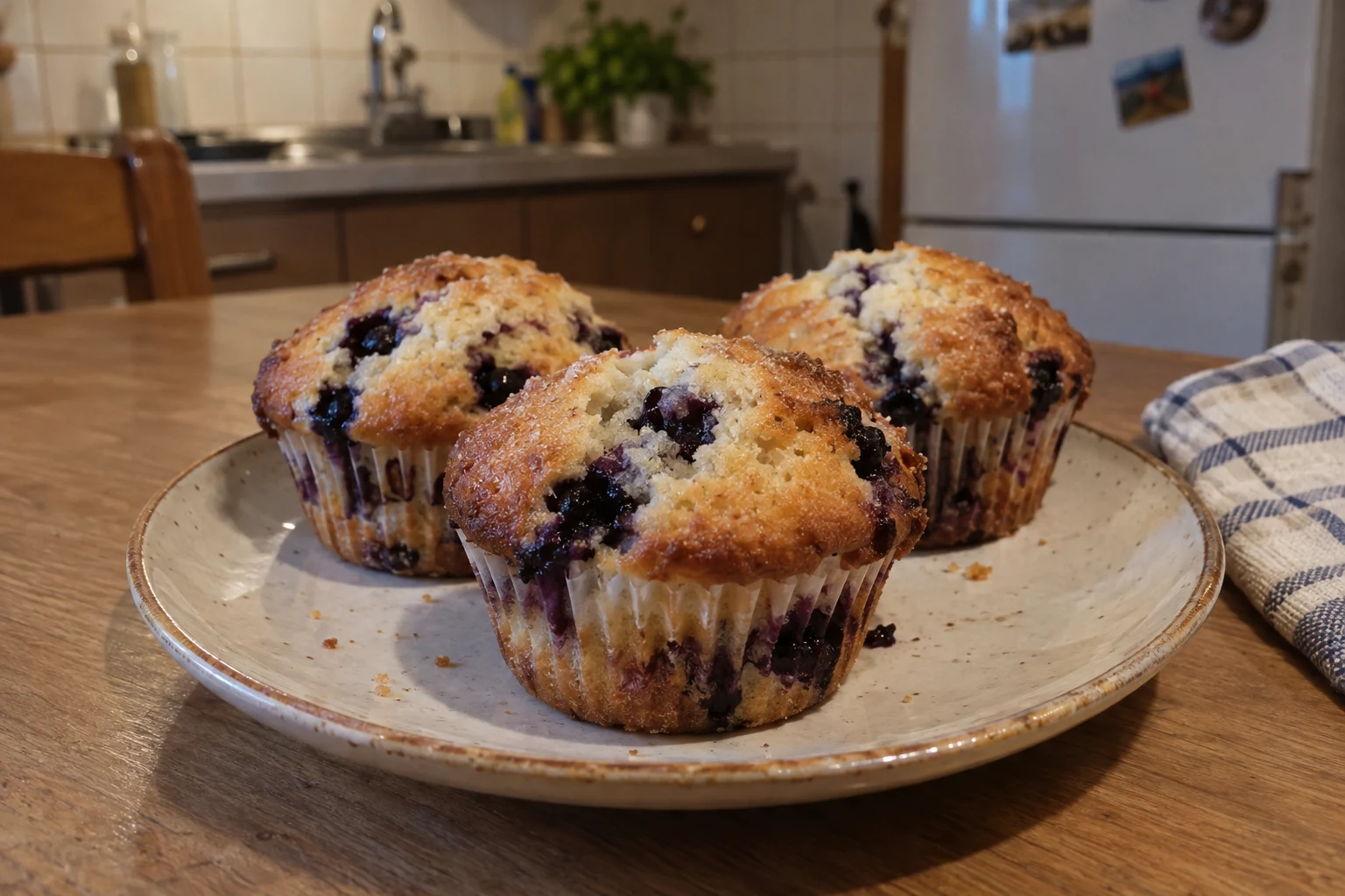 Borůvkové muffiny