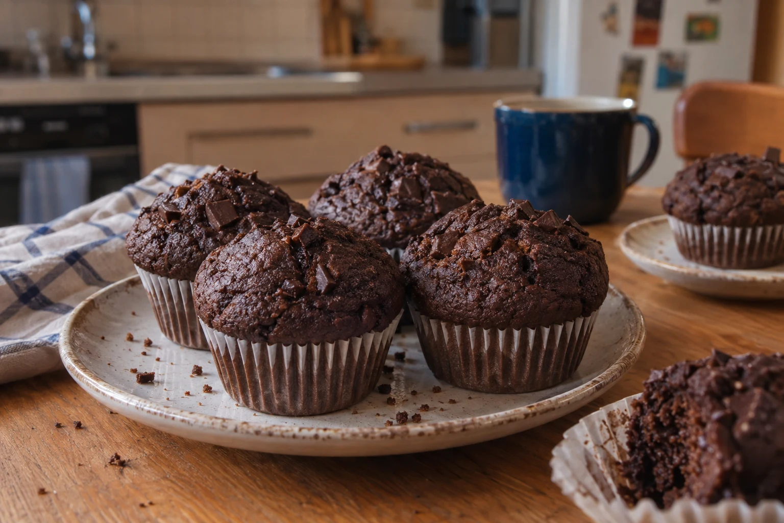 Čokoládové muffiny