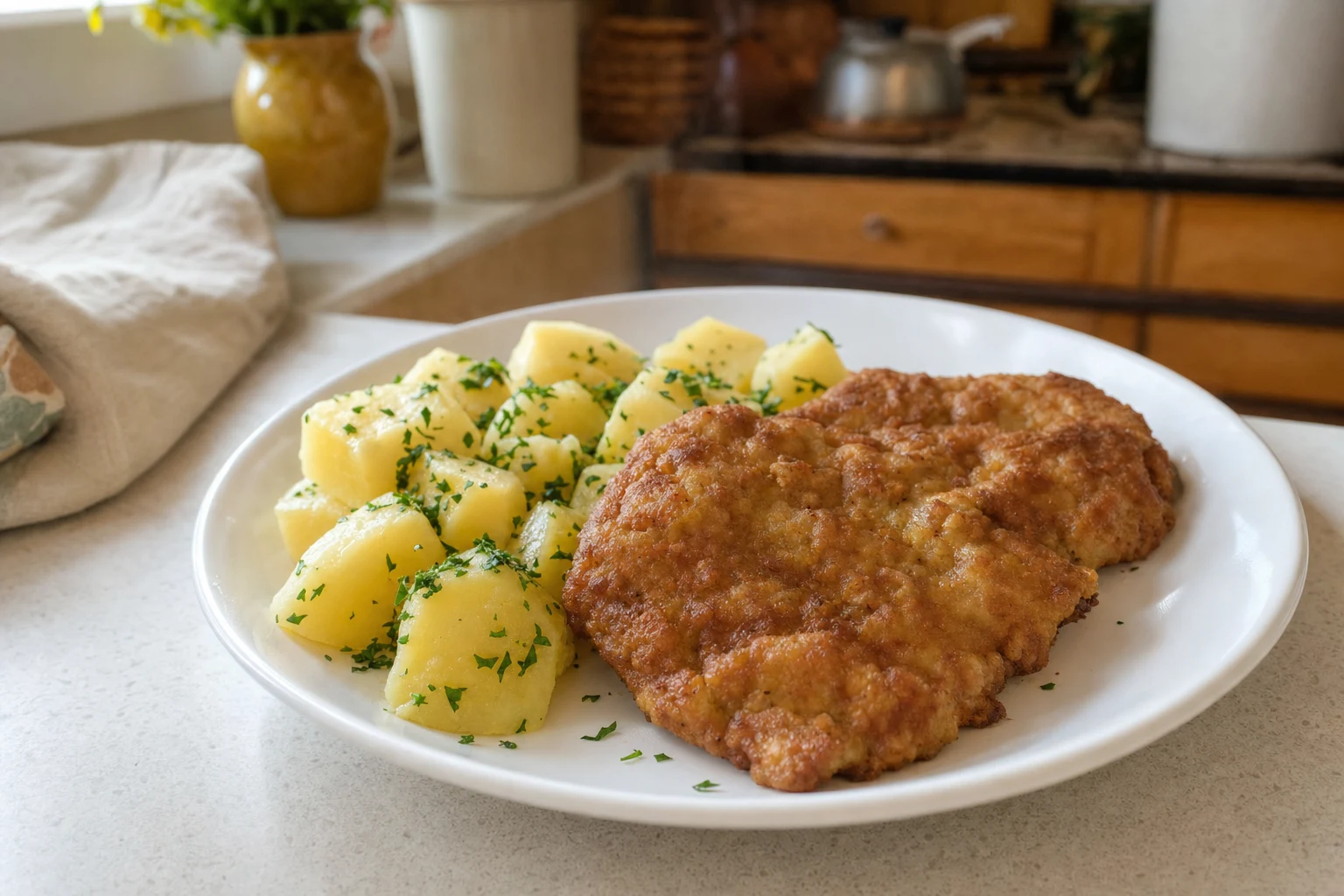 Pařížský vepřový řízek
